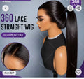 360 straight human hair 20inches