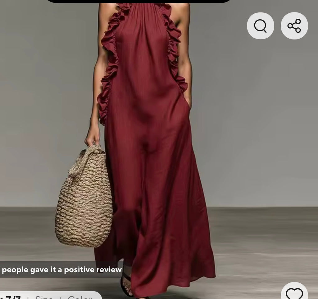 Beautiful summer sleeveless gown