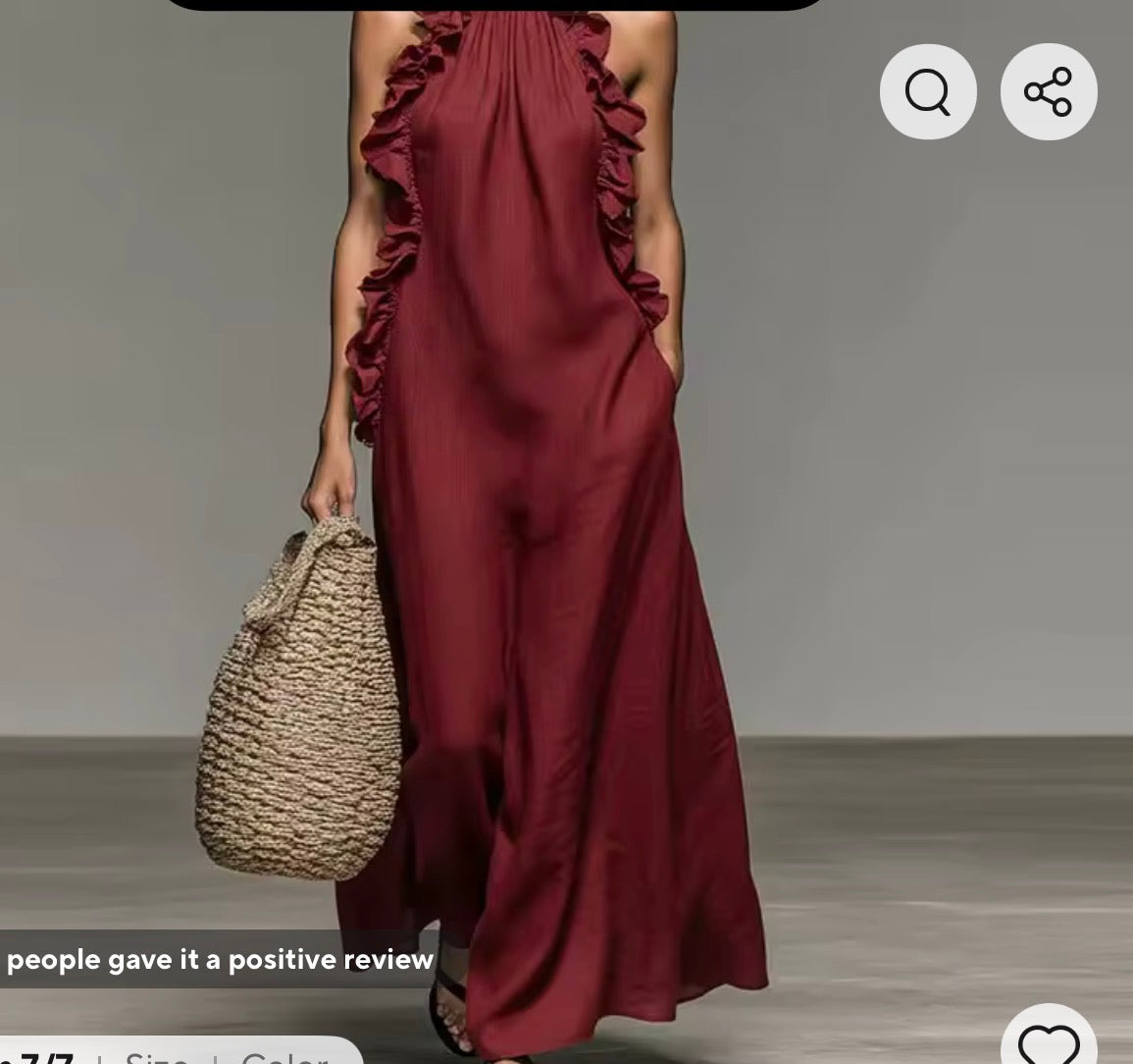 Beautiful summer sleeveless gown