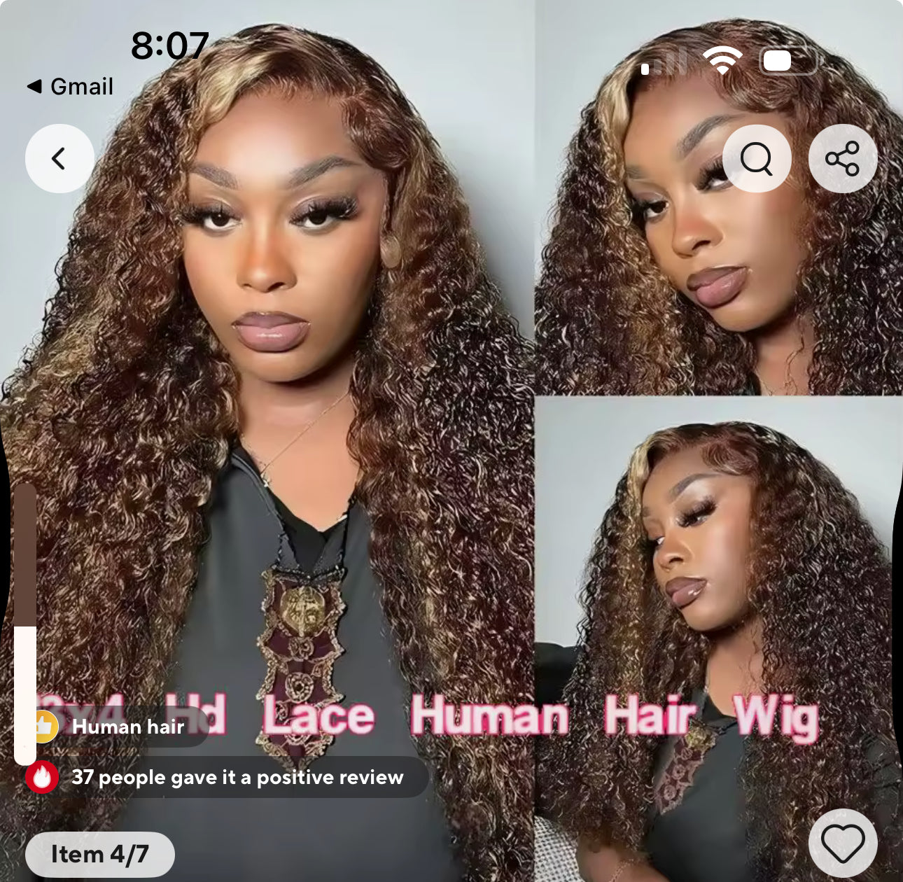 Deep wavy brown queen wig