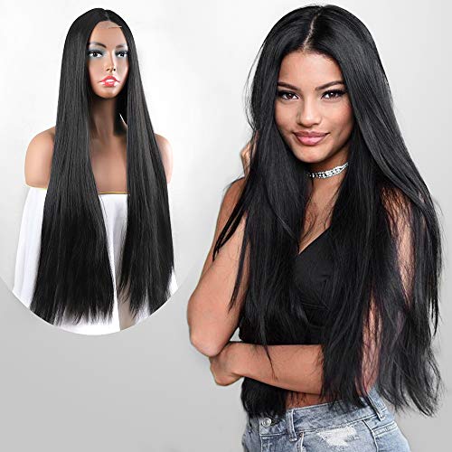 Long Straight Black Wig