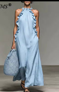 Beautiful summer sleeveless gown