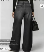 High waist, wide leg pant