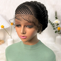 HD Braided Lace Wig - Cornrow Updo Style