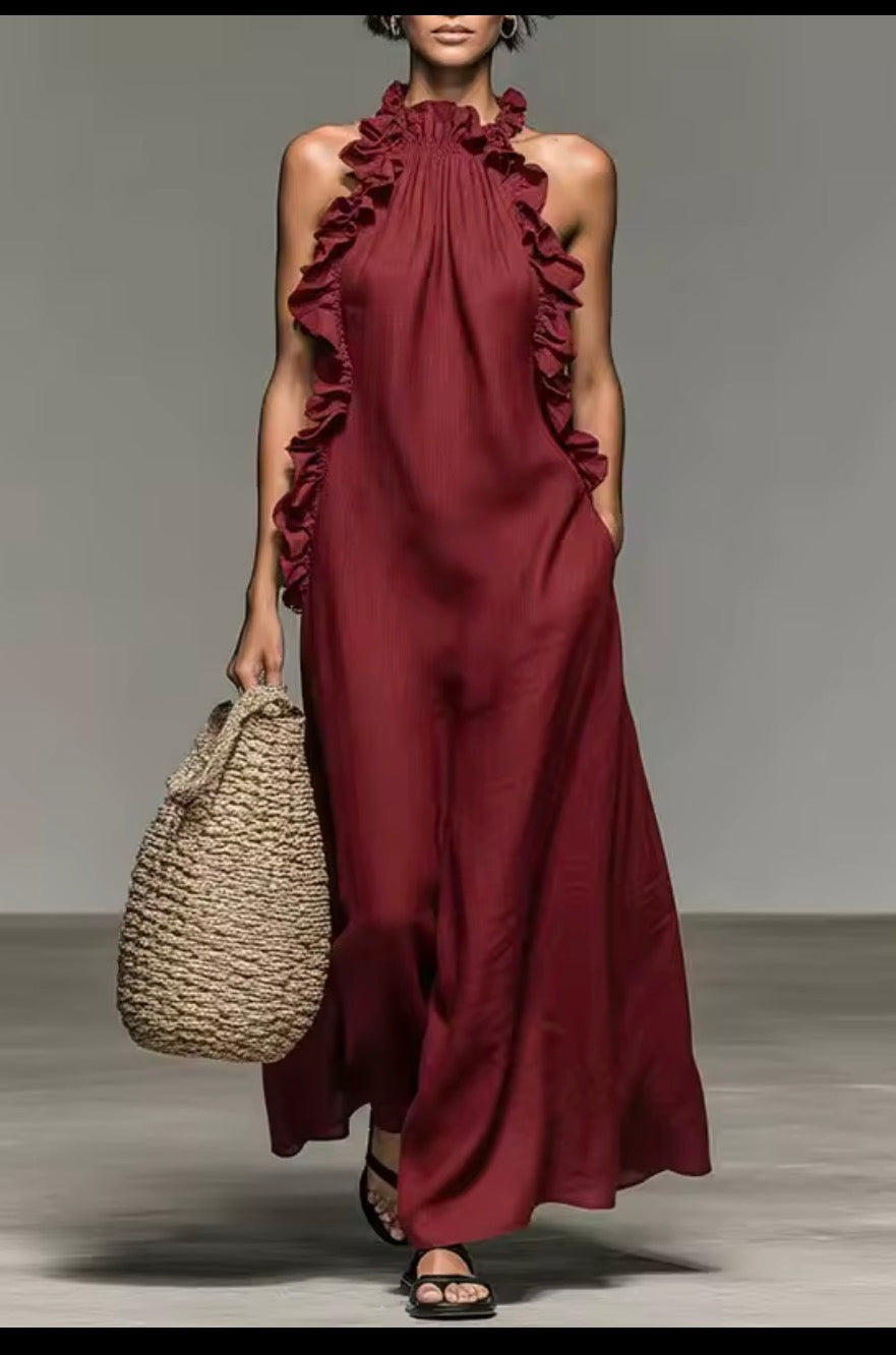 Beautiful summer sleeveless gown