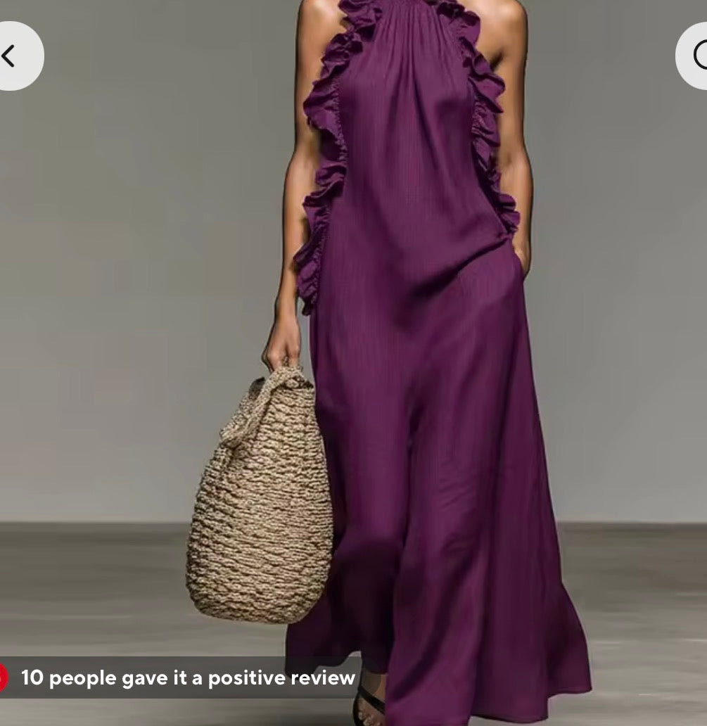 Beautiful summer sleeveless gown
