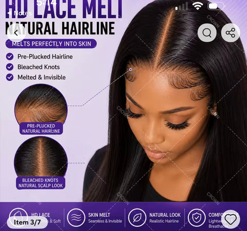 360 straight human hair 20inches
