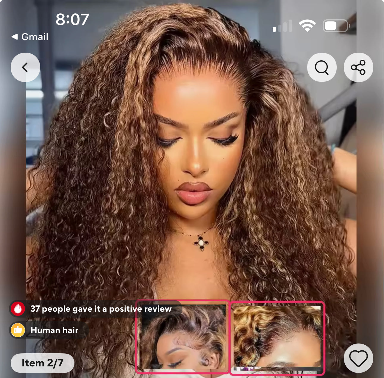 Deep wavy brown queen wig