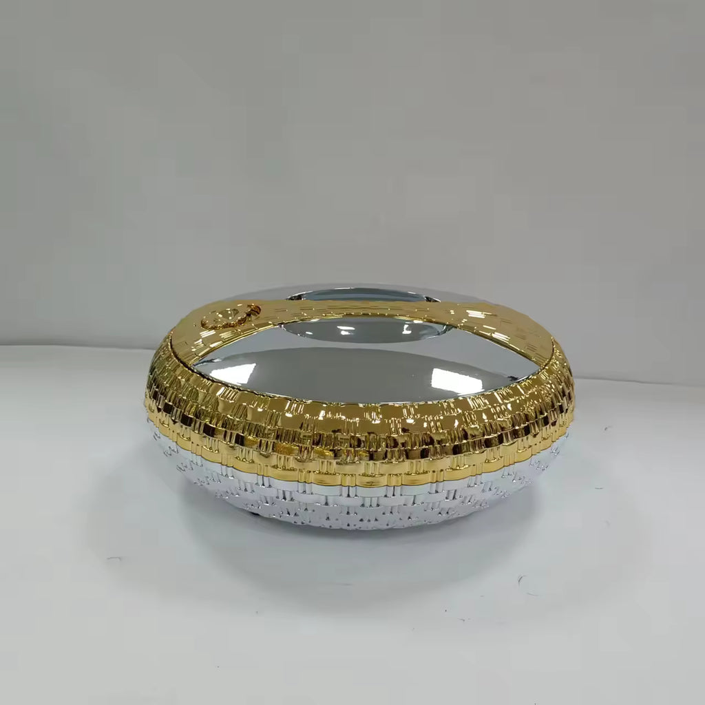 Luxury Gold Decorative Centerpiece Bowl