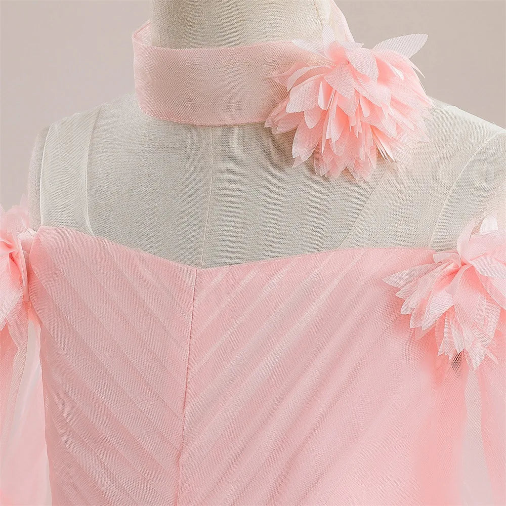 Flower Lace Princess Tutu Dress for Girls