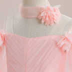Flower Lace Princess Tutu Dress for Girls