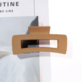 4-Piece Coffee & Black Hair Claw Clip Set