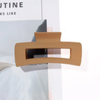 4-Piece Coffee & Black Hair Claw Clip Set