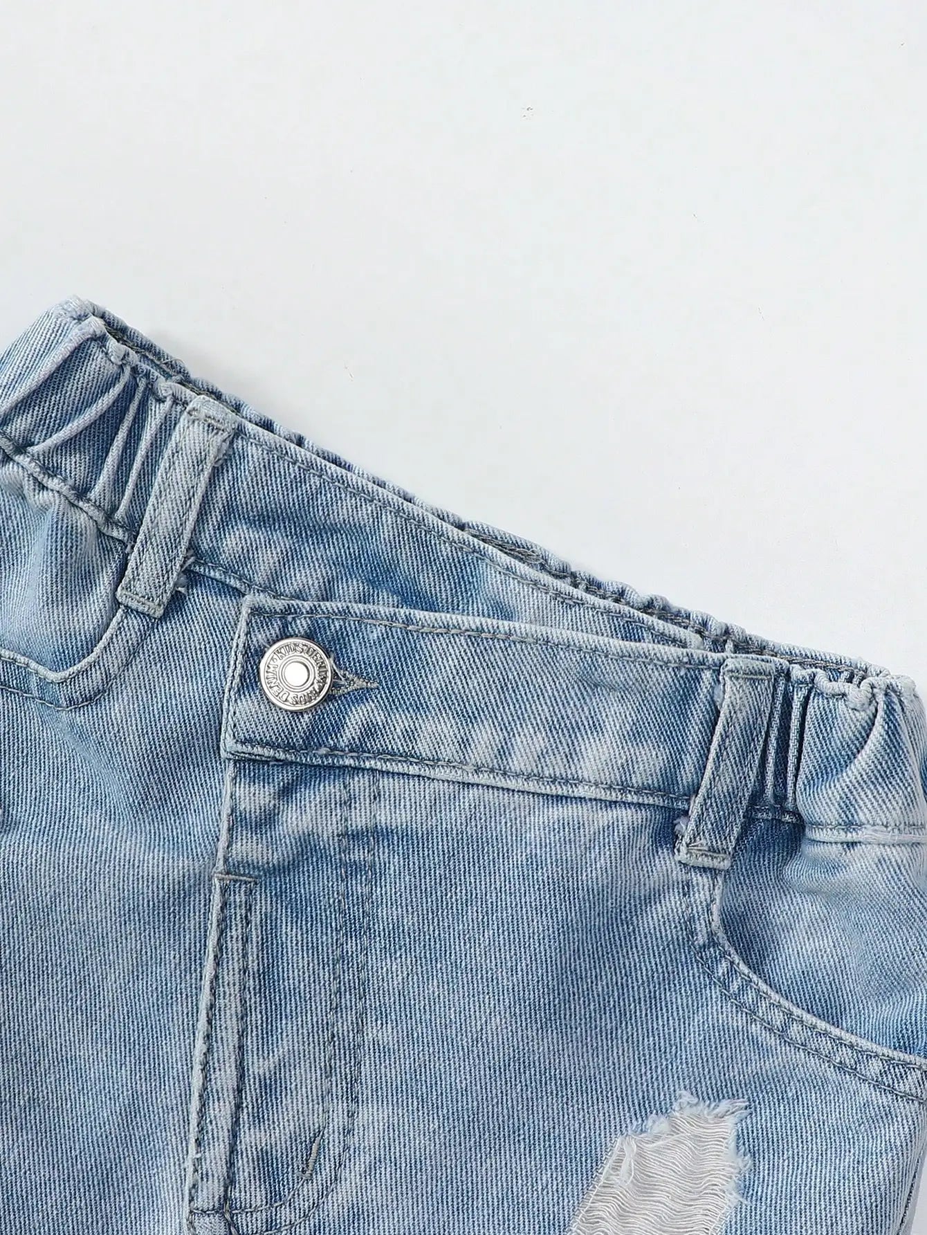 Sleeveless Top & Denim Skirt Set
