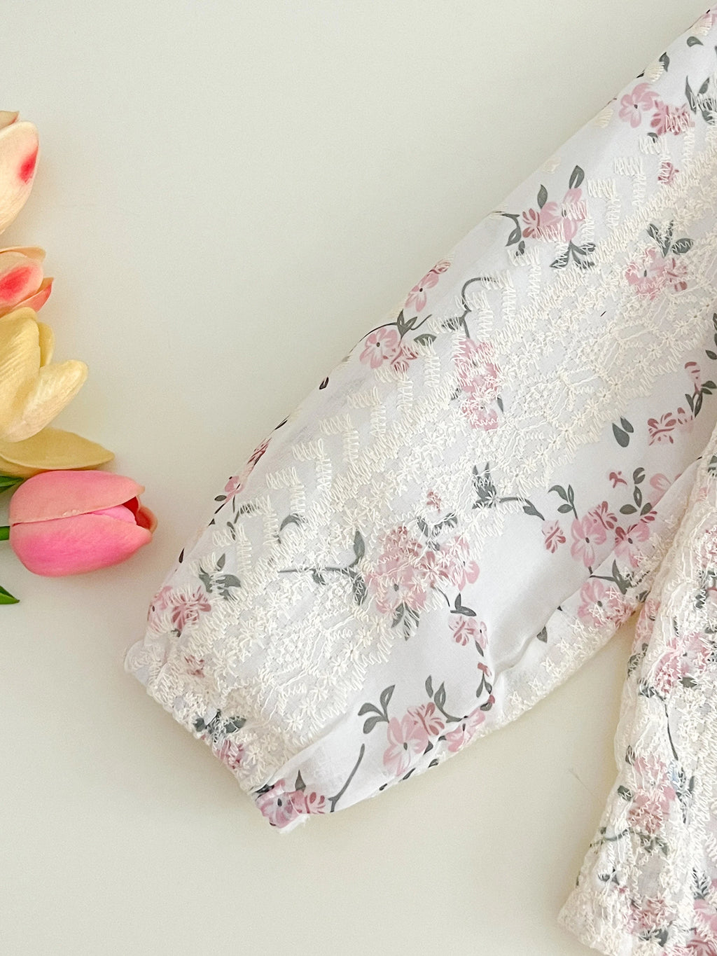 Girls Spring & Autumn Patchwork Print Set