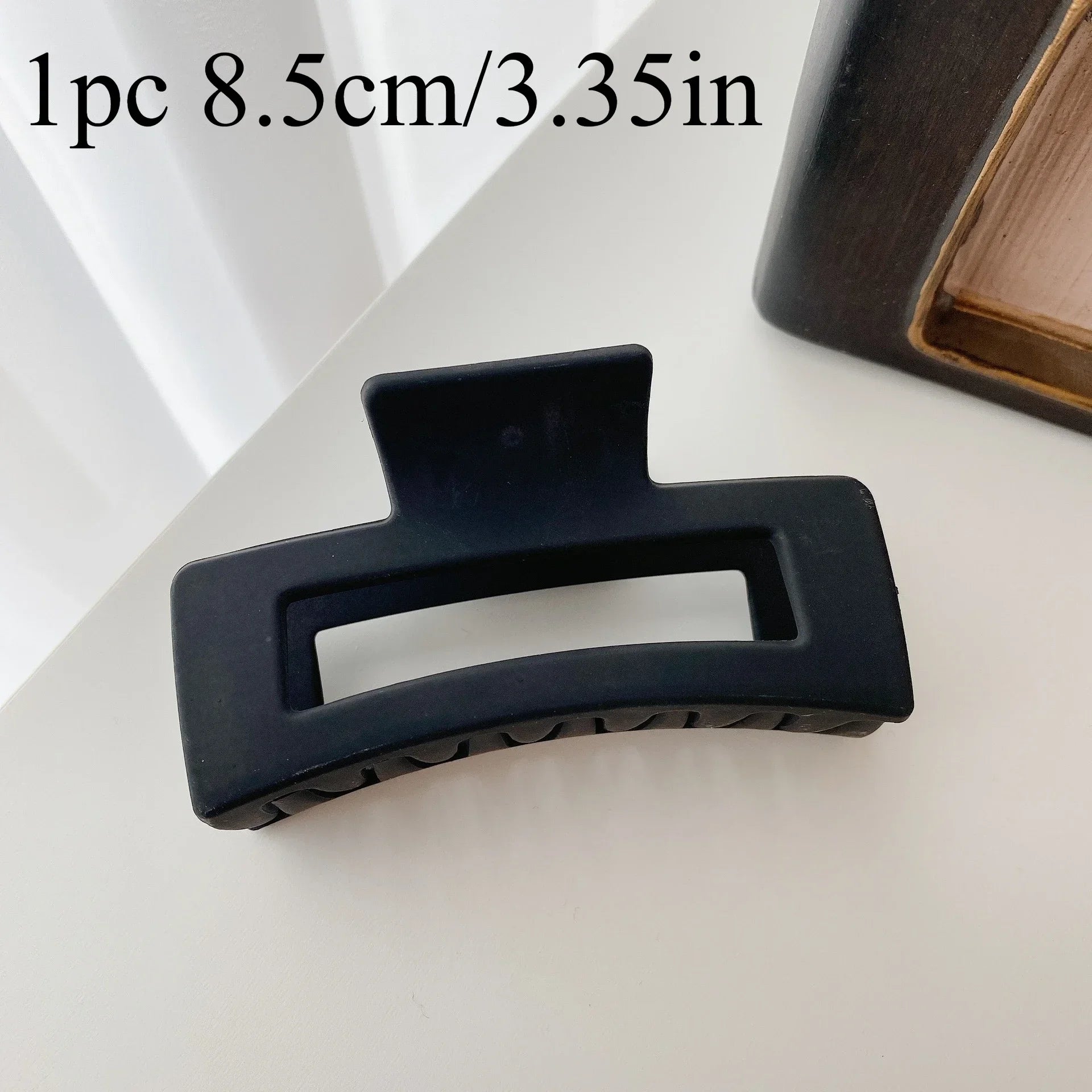 4-Piece Coffee & Black Hair Claw Clip Set