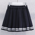 Girls Sailor Collar Striped Summer Set