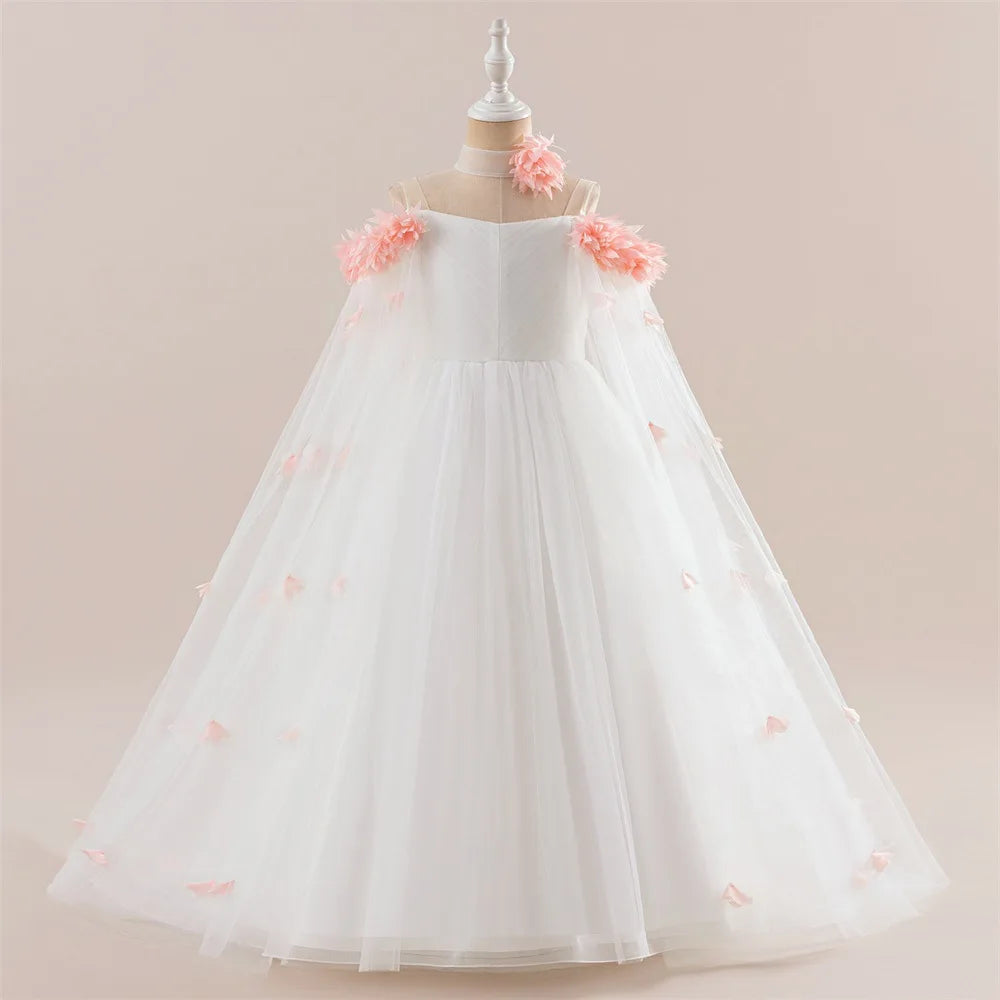 Flower Lace Princess Tutu Dress for Girls