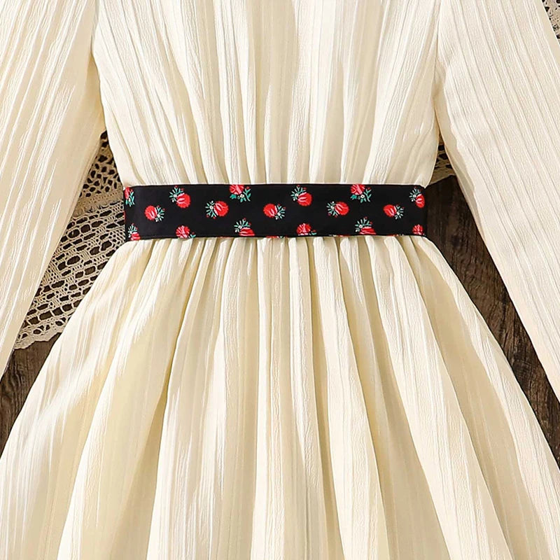 Floral Panel Modest Dress
