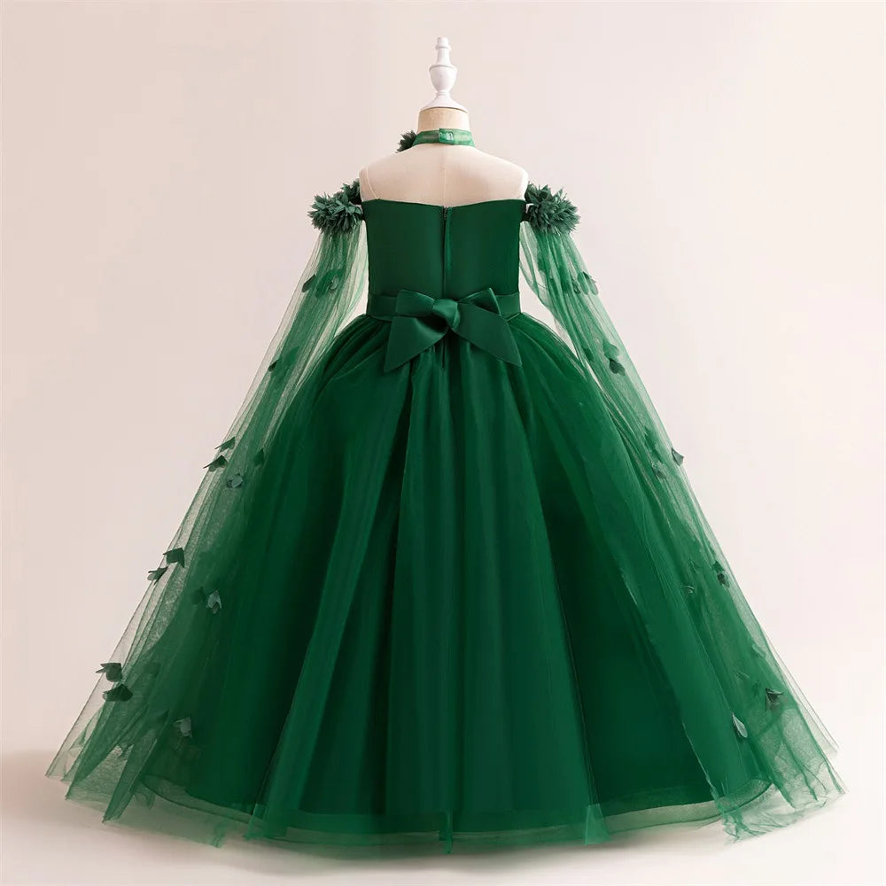 Flower Lace Princess Tutu Dress for Girls