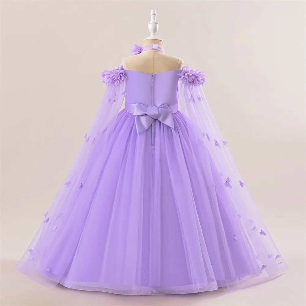 Flower Lace Princess Tutu Dress for Girls