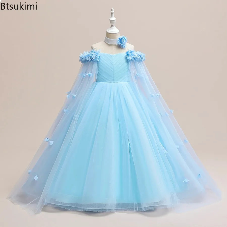 Flower Lace Princess Tutu Dress for Girls
