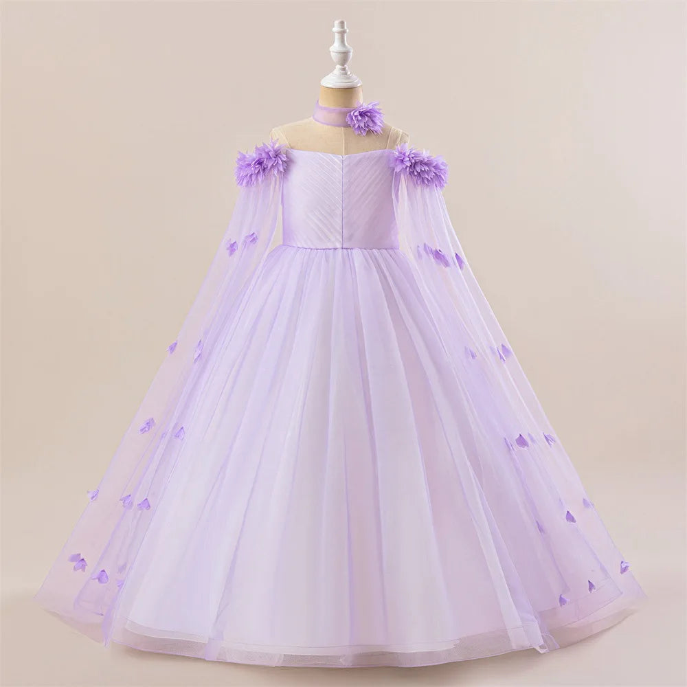 Flower Lace Princess Tutu Dress for Girls
