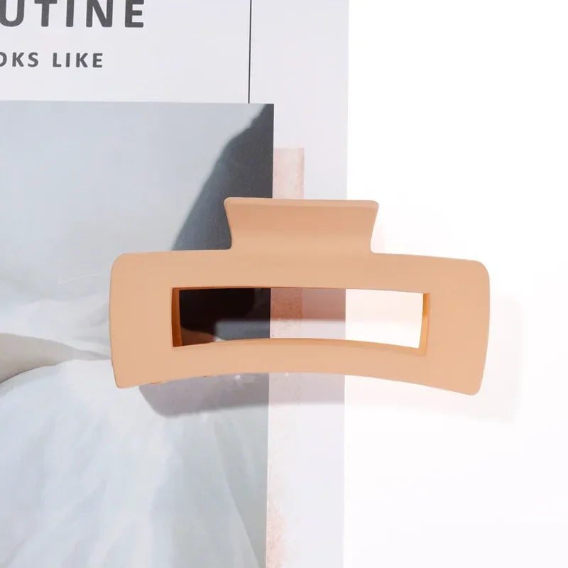 4-Piece Coffee & Black Hair Claw Clip Set