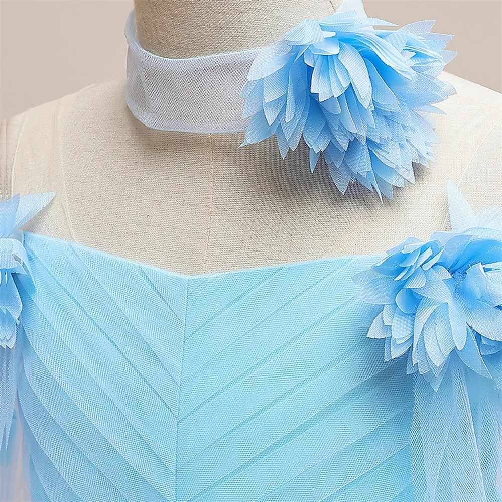 Flower Lace Princess Tutu Dress for Girls