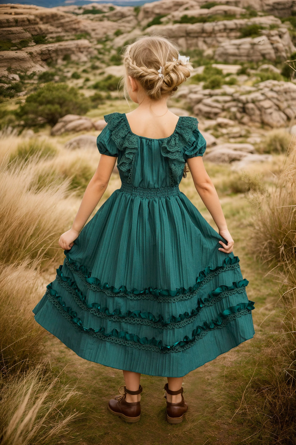 Elegant Lace Flower Girl Dress