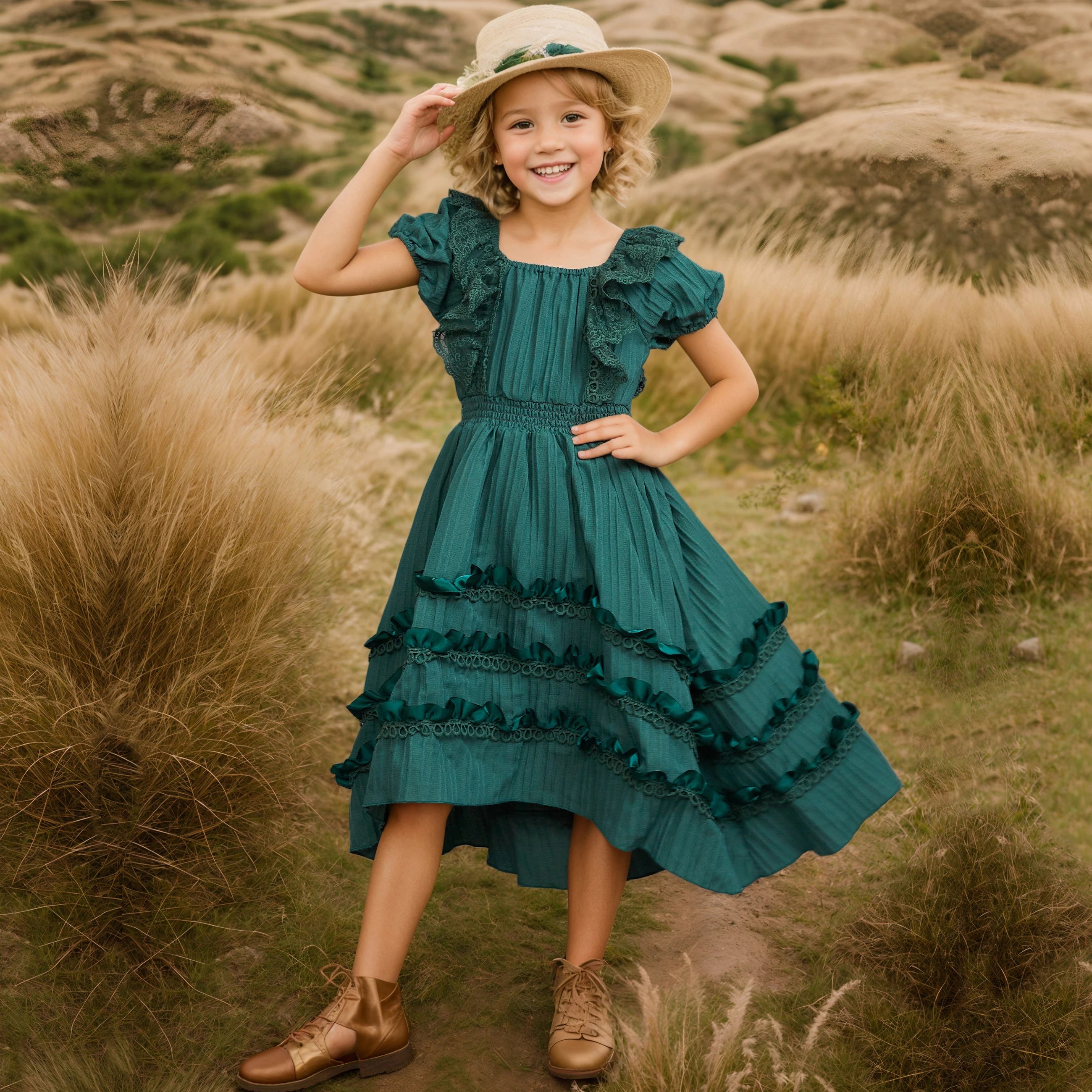 Elegant Lace Flower Girl Dress
