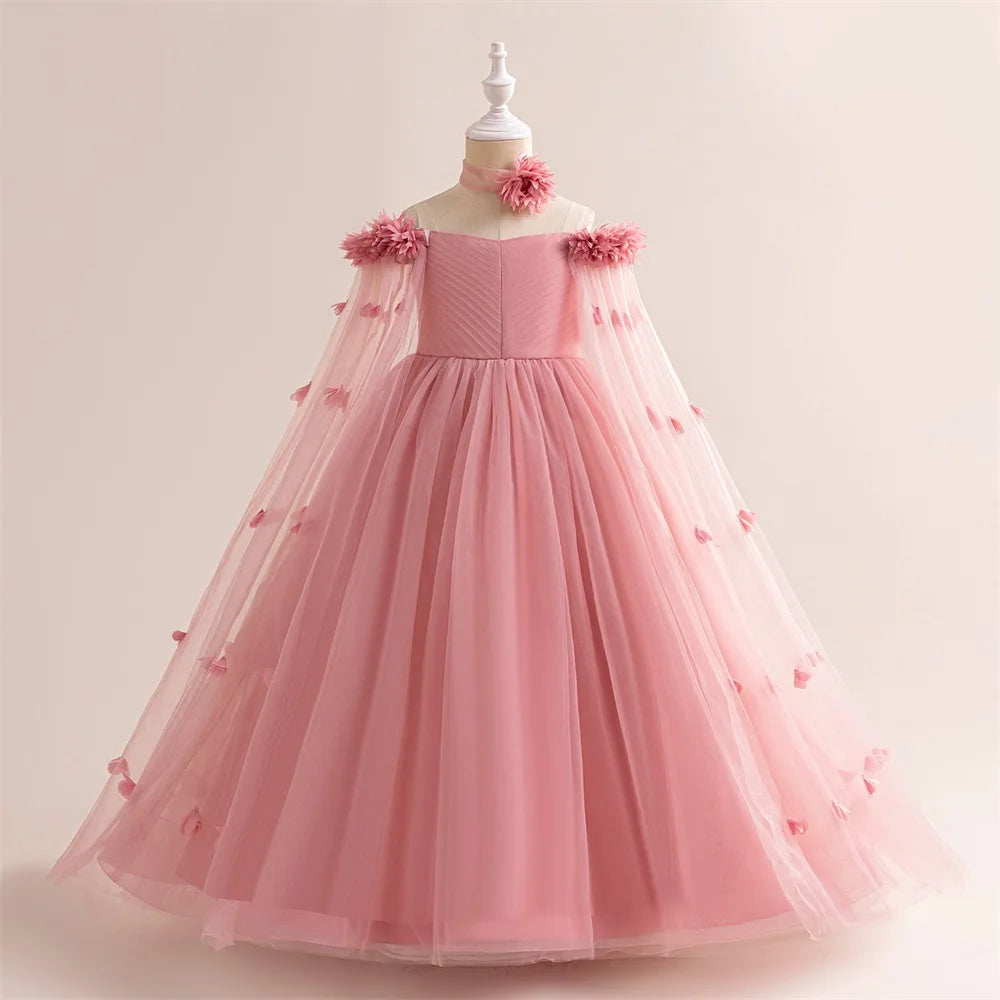 Flower Lace Princess Tutu Dress for Girls