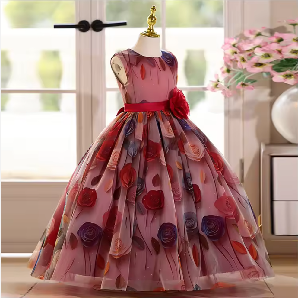 Rose Princess Ball Gown Dress
