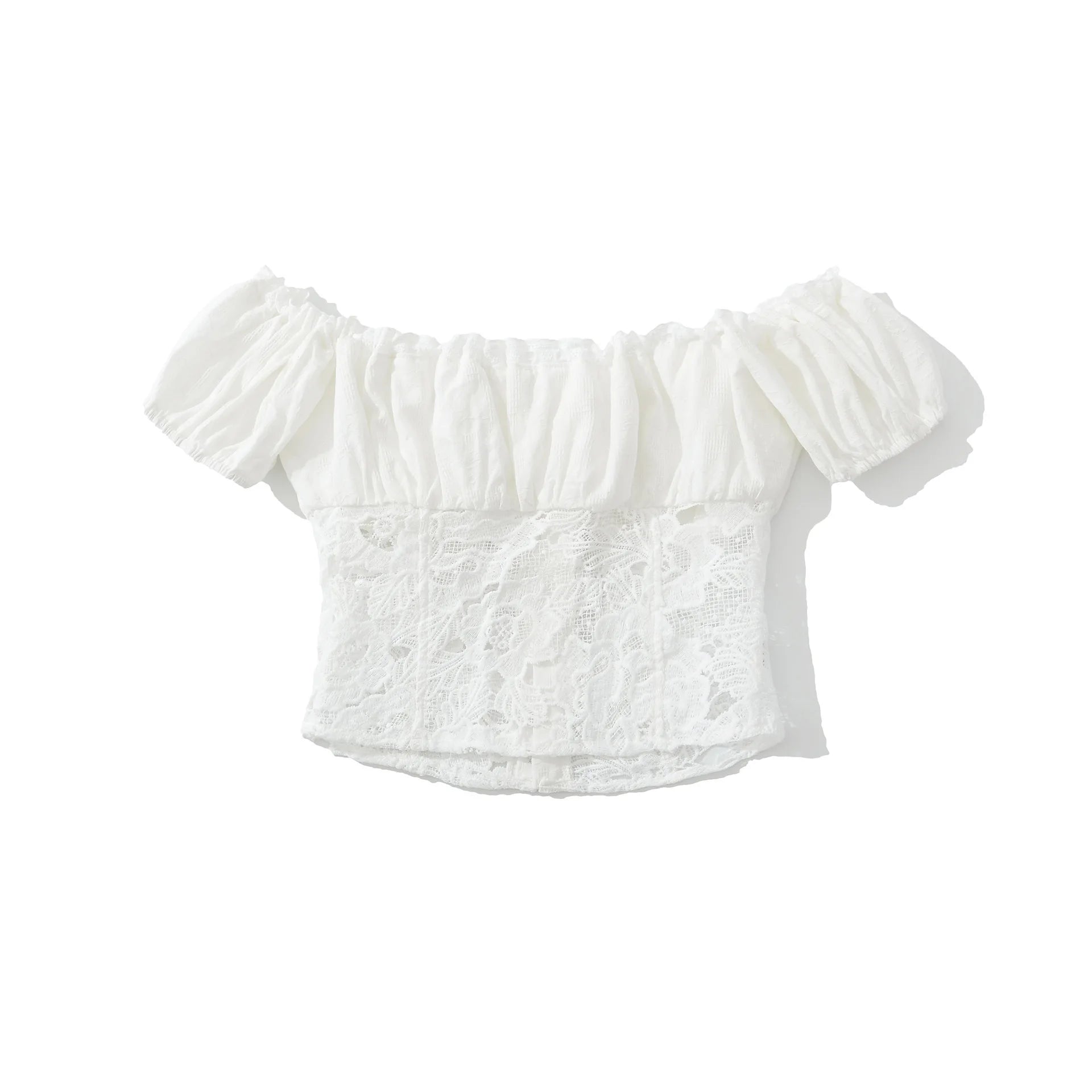 Women’s Lace Splice Two-Piece Set