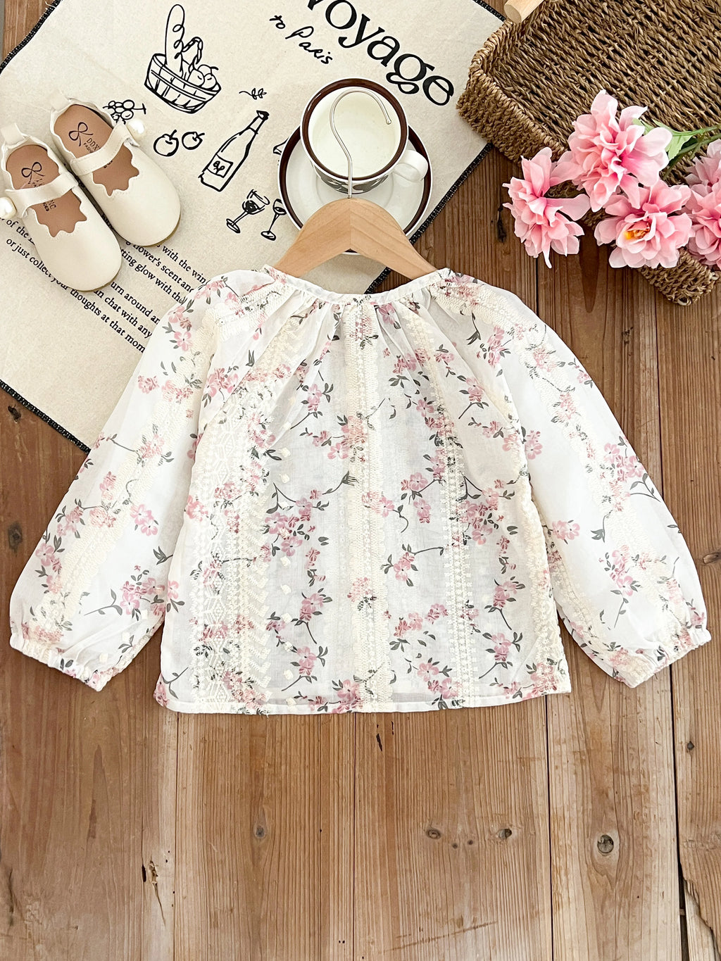 Girls Spring & Autumn Patchwork Print Set