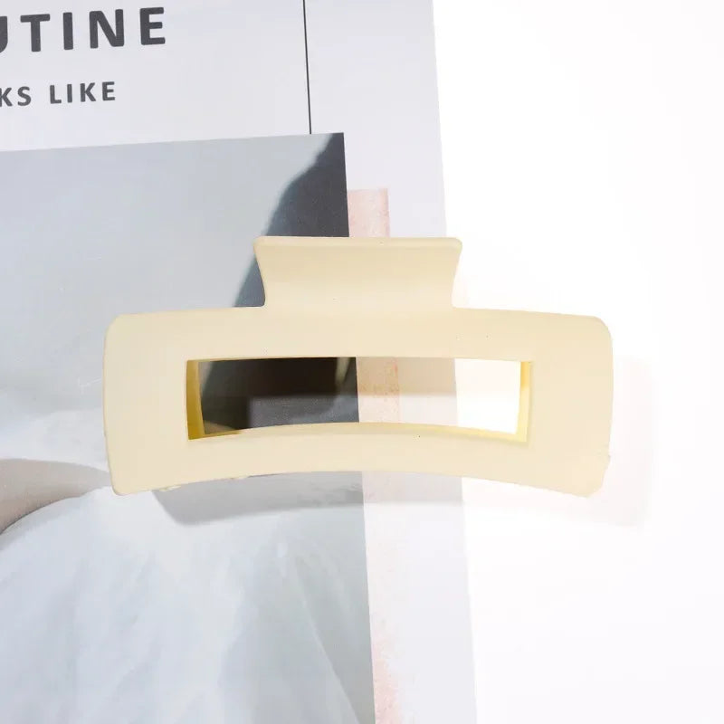 4-Piece Coffee & Black Hair Claw Clip Set