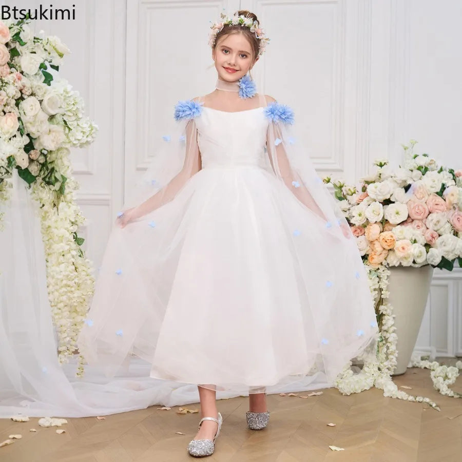 Flower Lace Princess Tutu Dress for Girls