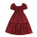 Red Polka Dot Patchwork Dress