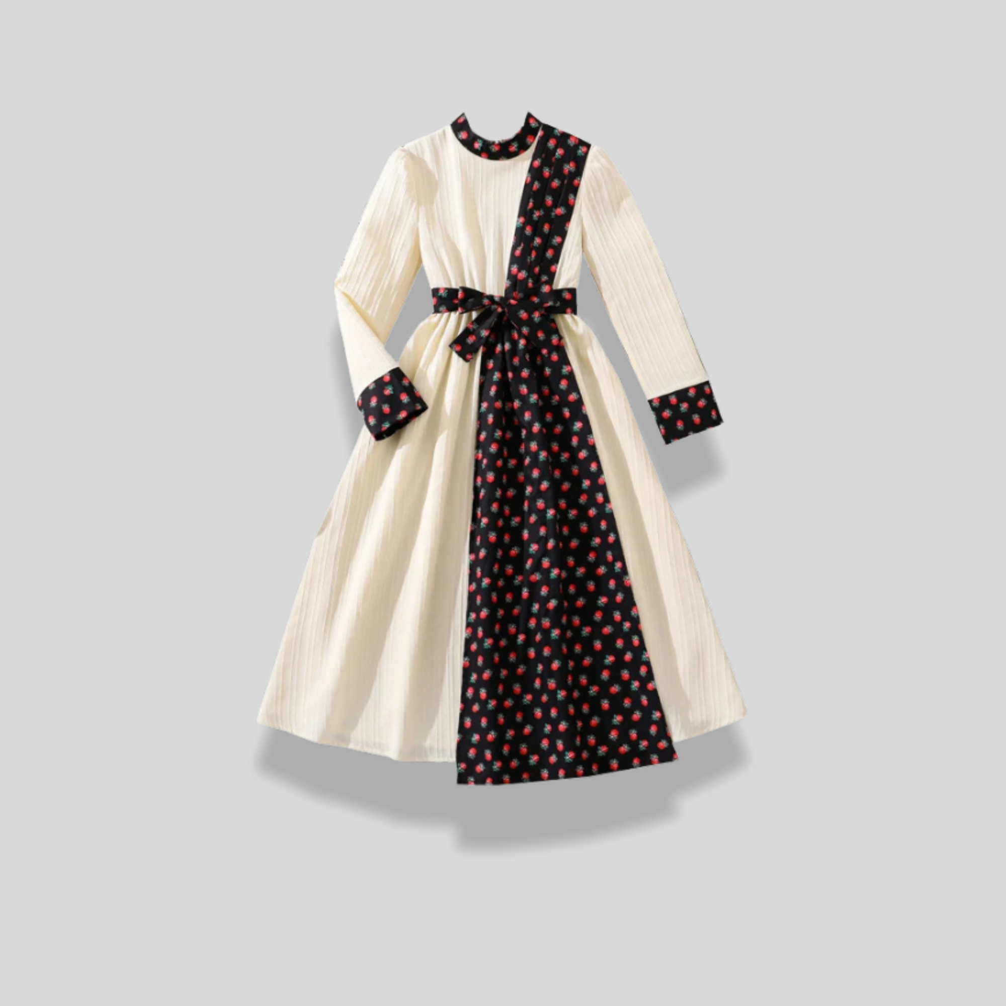 Floral Panel Modest Dress