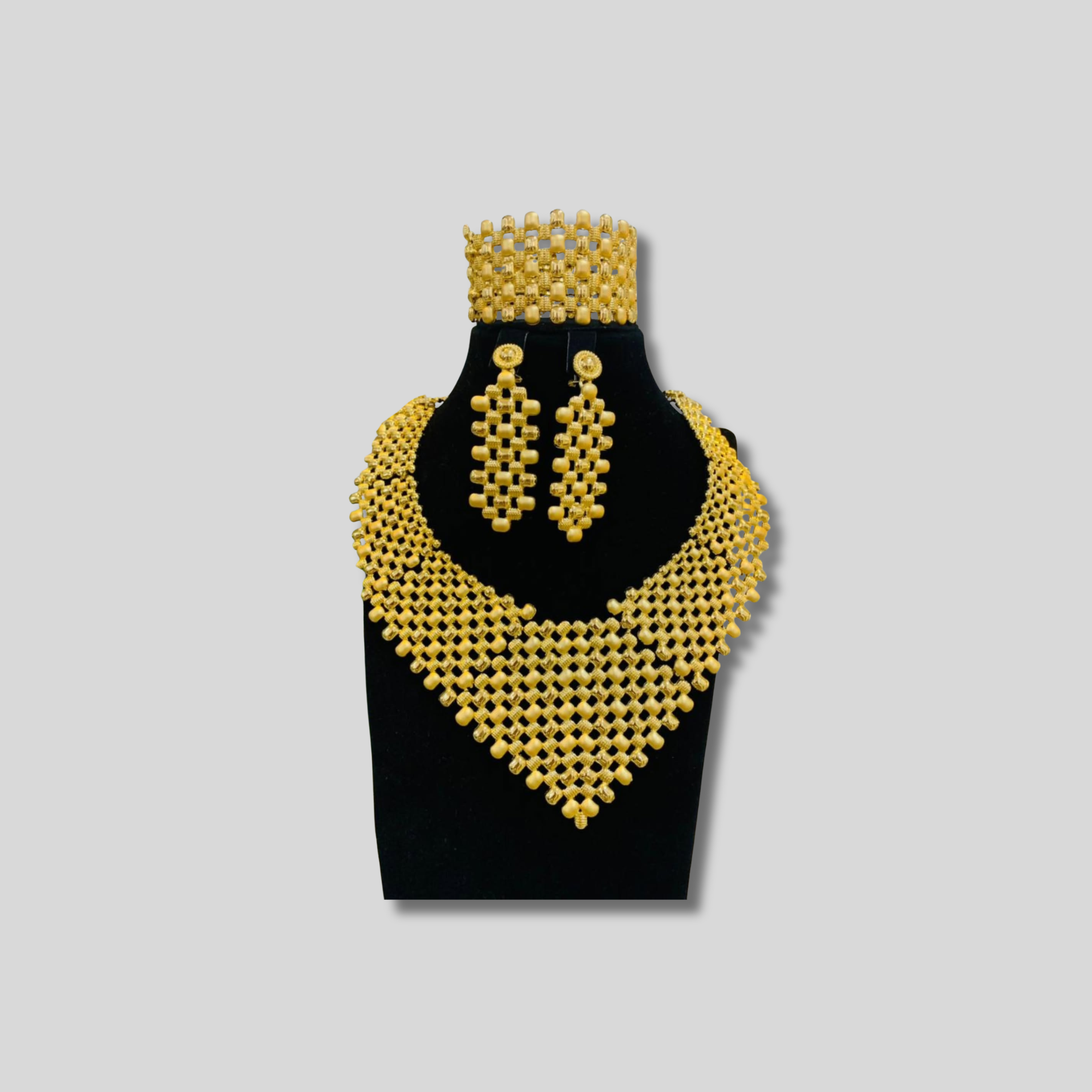 Luxury Gold Statement Jewelry Set