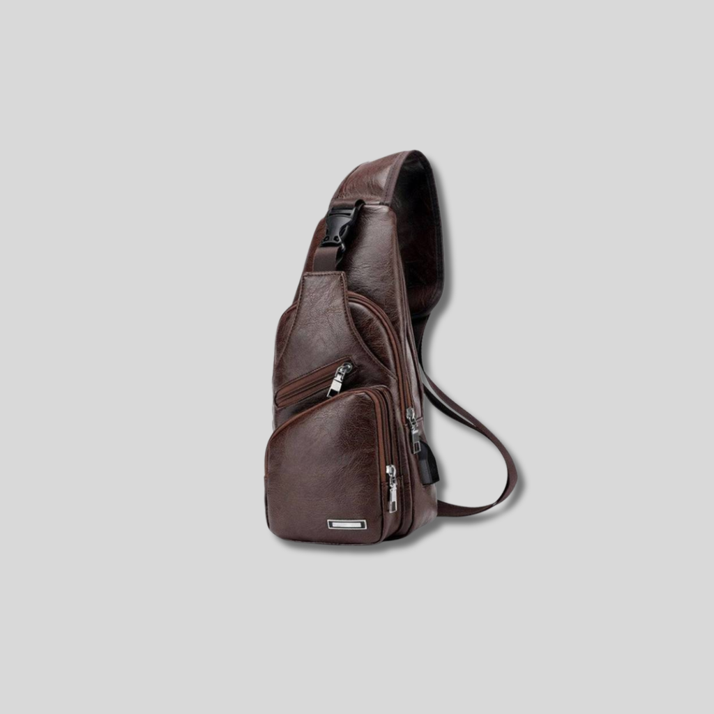 Premium Leather Crossbody Chest Bag
