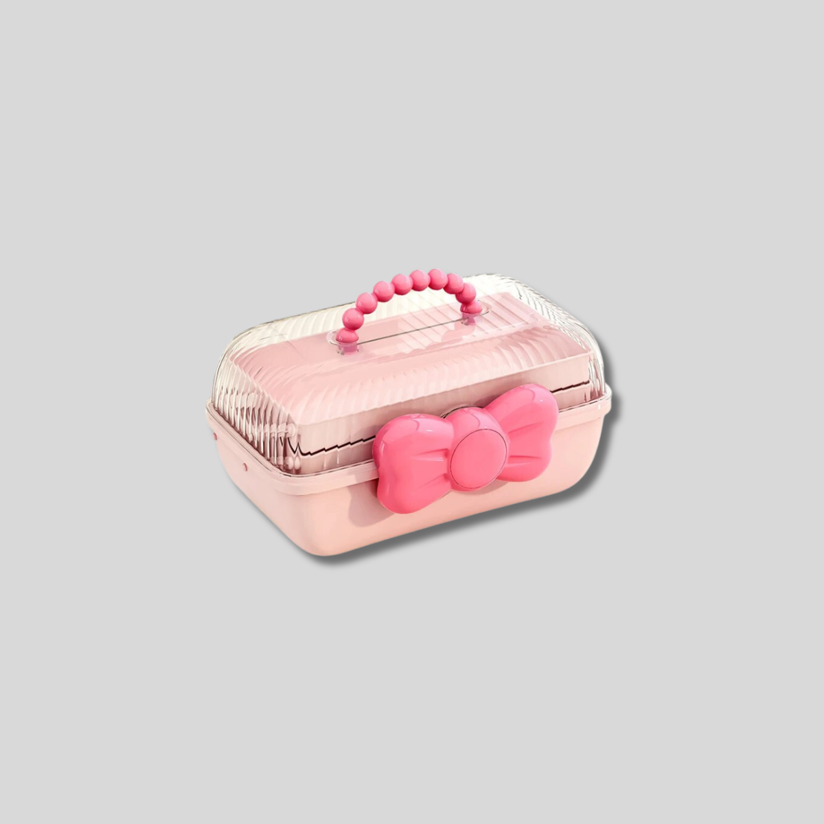 Pink Bow Storage / Lunch Box Case